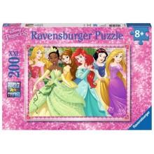 Puzzle 200 Księżniczki Disneya Ariel Śnieżka Bella