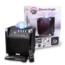 Głośnik KARAOKE bluetooth DJ USB SD Magic LED !!